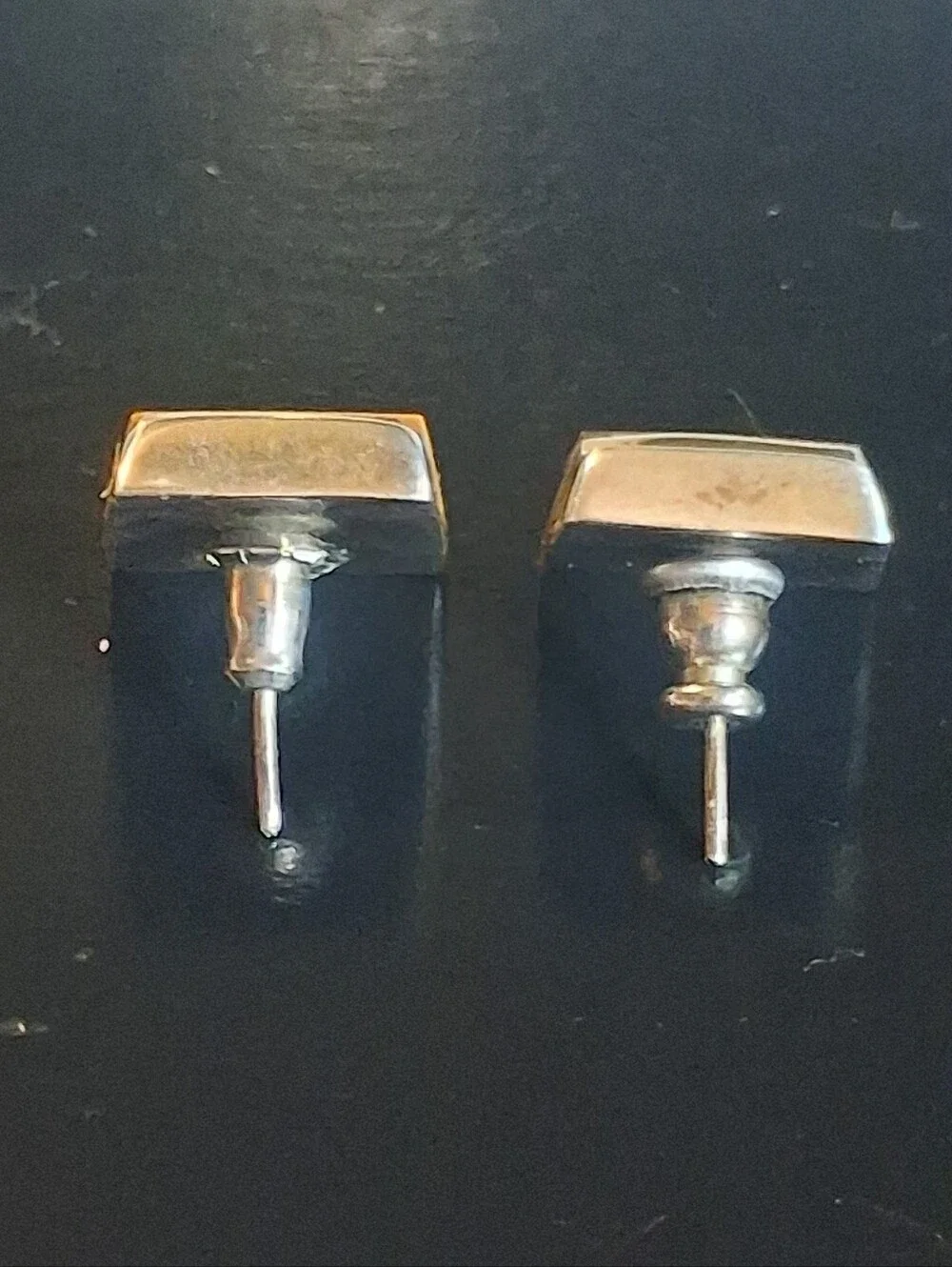 Vintage Mexican Sterling Silver Tigers Eye Earrings Hecho En Mexico Modernist